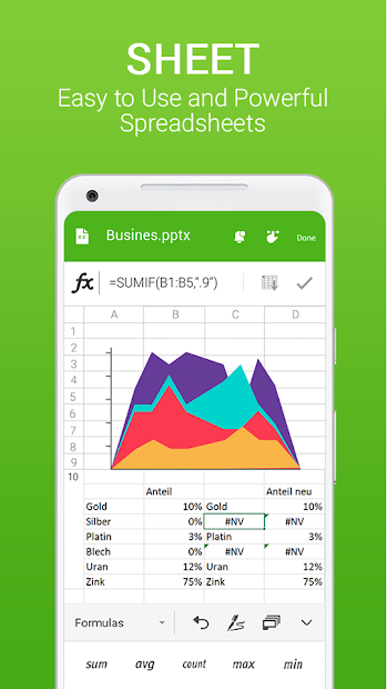 Office for Android – Word, Excel, PDF, Docx, Slide