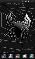 Black Spider Theme GO Launcher