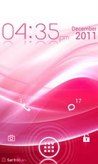 ICS Pink Lockscreen HD