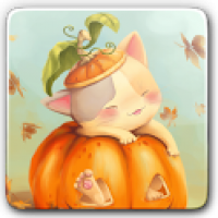 Pumpkin Kitten Live Wallpaper 1.0