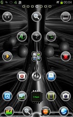 Ball Black 3D Theme GoLauncher