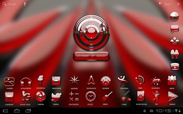 3D RED DELUXE GO theme