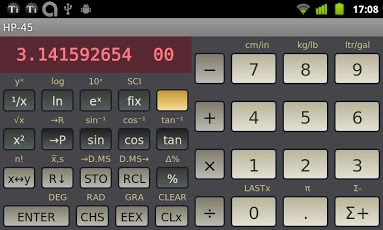 HP-45 scientific calculator