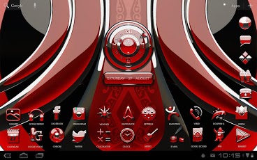 3D RED DELUXE GO theme