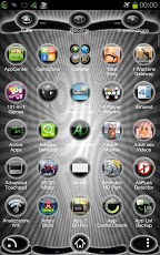 Ball Black 3D Theme GoLauncher