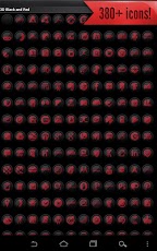 Icon Pack - 3D Black and Red