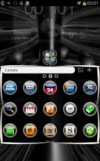 Ball Black 3D Theme GoLauncher