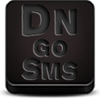 GO SMS Pro Dark naps theme 1.0