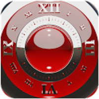 RED DELUXE clock widget 2.12