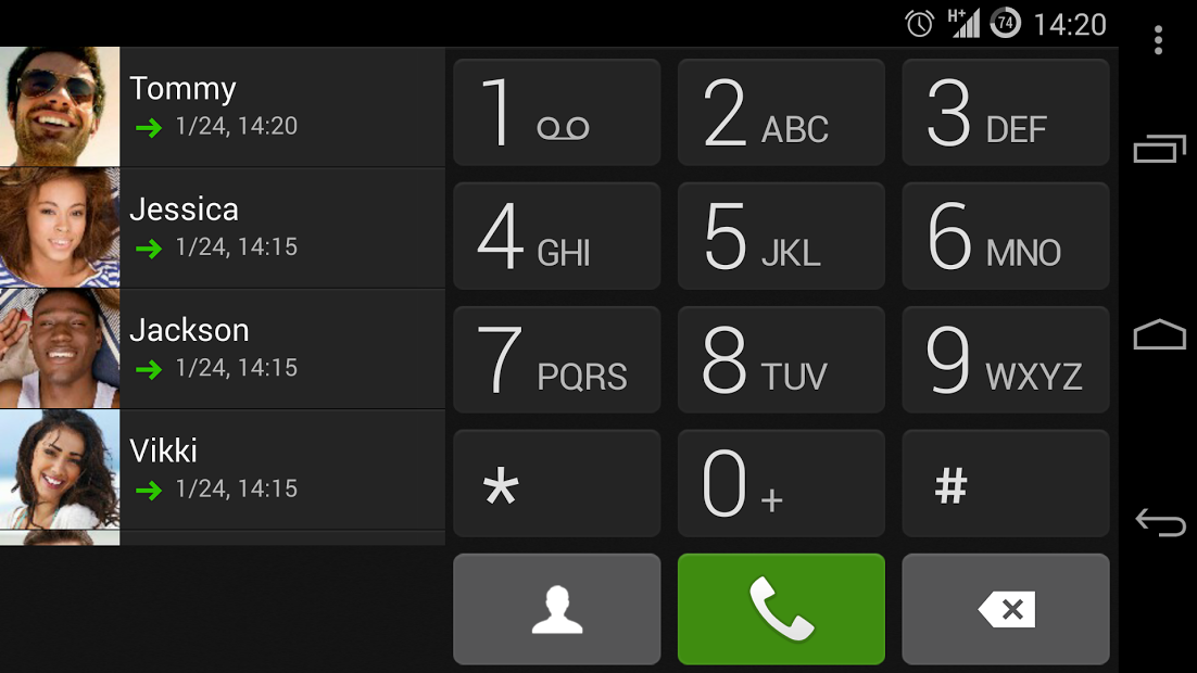 ExDialer LG Flex Style Theme