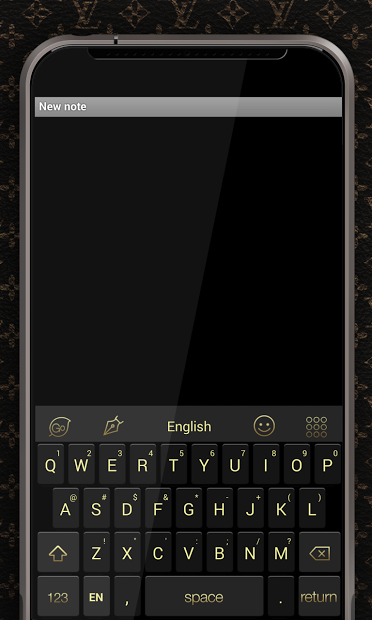 Go Keyboard 7 Gold Theme