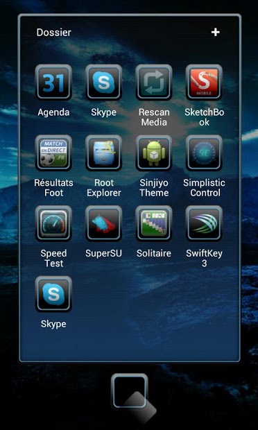 Next Launcher Theme iblue