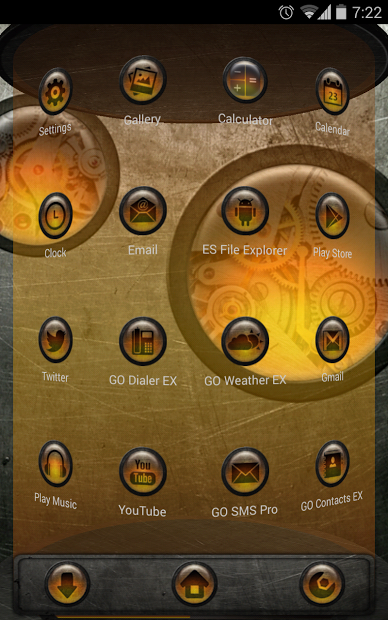 Next Launcher Theme SteampunkO