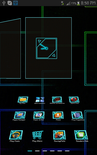 Next Launcher Tron 3D Theme