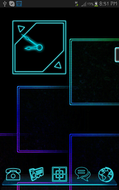 Next Launcher Tron 3D Theme