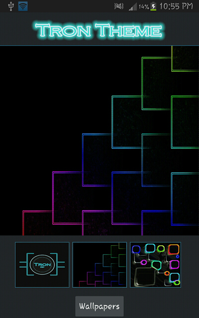 Next Launcher Tron 3D Theme