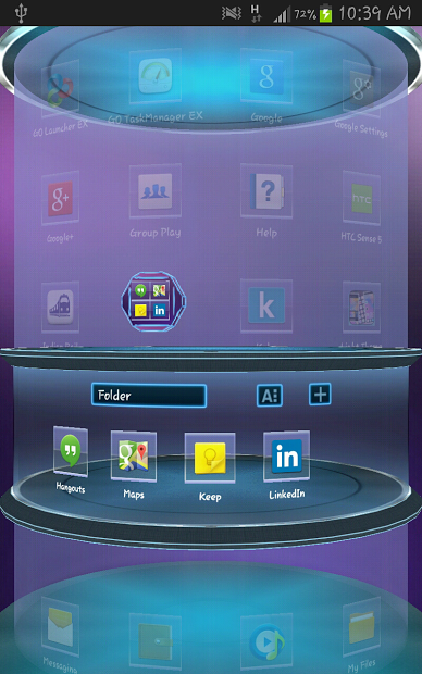 Next Launcher3D Neon HD Theme