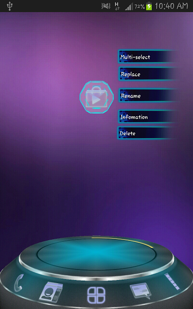 Next Launcher3D Neon HD Theme