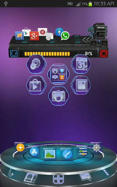 Next Launcher3D Neon HD Theme