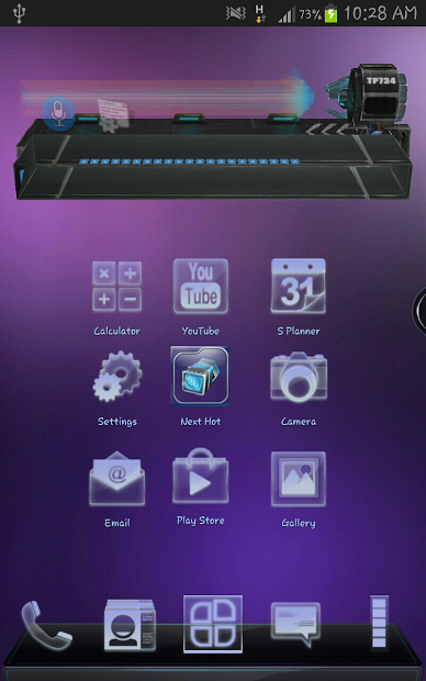 Next Launcher3D Neon HD Theme