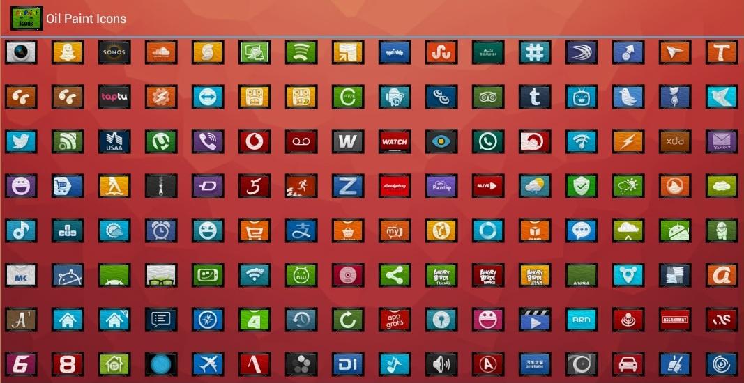 OIL PAINT ICONS APEX/NOVA/ADW