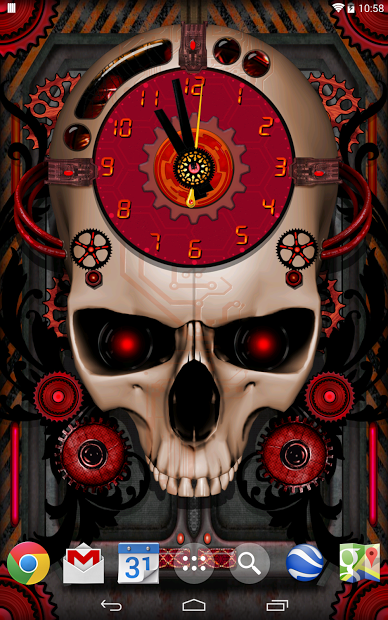 Steampunk Clock Live Wallpaper