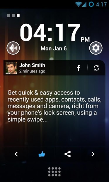 Swipe Lock Screen Launcher