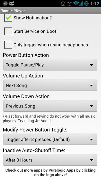 Tactile Player - Music Control