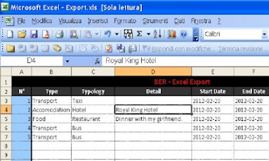 BER Business Expense Report