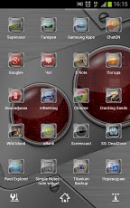 Next launcher theme Tech-red