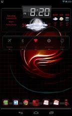 Next Launcher 3D Red Swirl HD