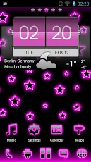 Pink GO launcher theme