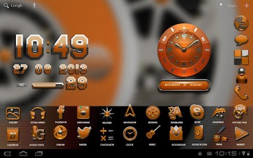 orange GO Launcher EX