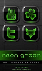 Neon Green GOLauncher EX Theme