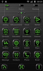 Neon Green GOLauncher EX Theme