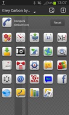 Grey Carbon GO Launcher Theme