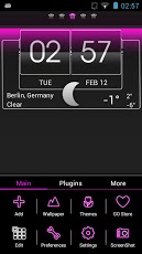 Pink GO launcher theme