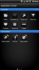 Dark Phone Blue GO SMS Theme