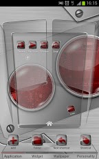 Next launcher theme Tech-red