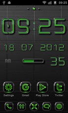 Neon Green GOLauncher EX Theme