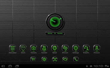 Neon Green GOLauncher EX Theme