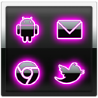 Pink GO launcher theme 1