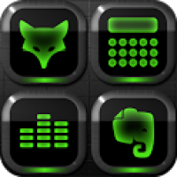 Neon Green GOLauncher EX Theme 1.0