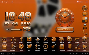 orange GO Launcher EX