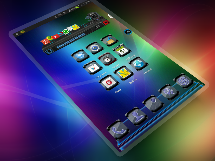 Aero-HD Next Launcher 3D Theme