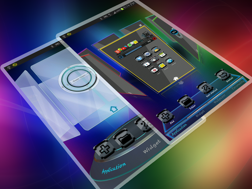 Aero-HD Next Launcher 3D Theme