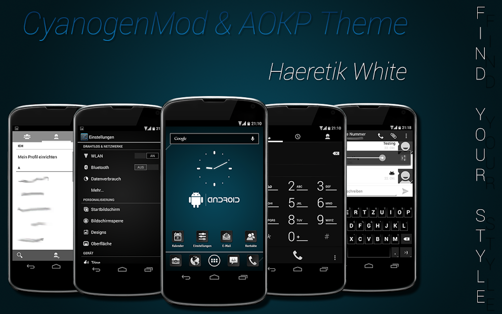 CM11/10.2 AOKP White Theme