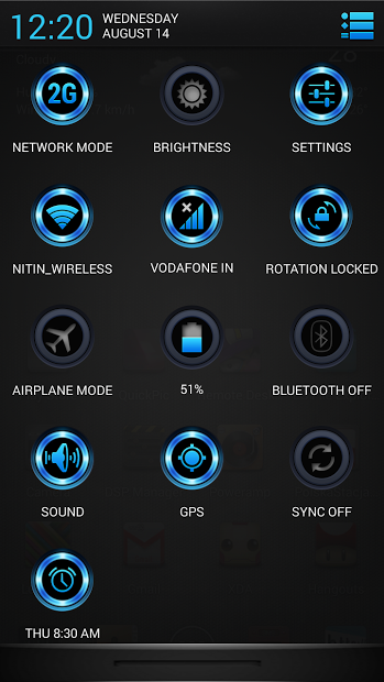 CM11/10.2 Theme Radiant Blue