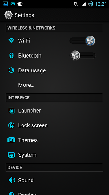 CM11/10.2 Theme Radiant Blue