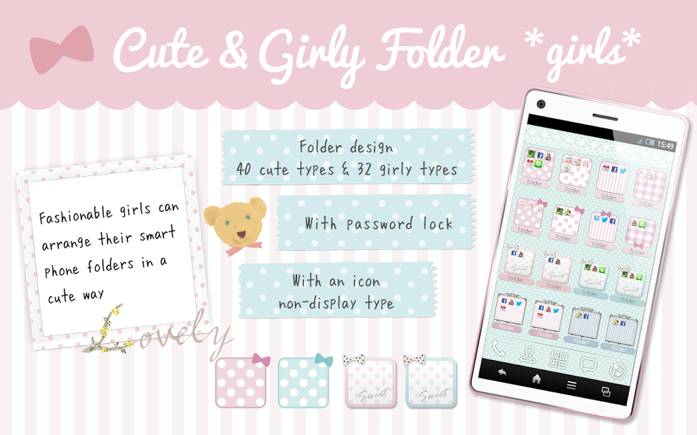 Cute & Girly folder *girls*